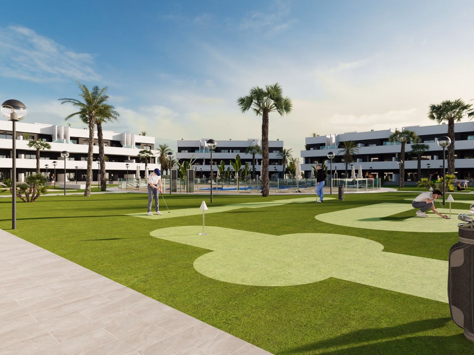 New-Build-Tourist-Licensed-Apartments-with-Lagoon-Views-in-El-Raso-Guardamar-del-Segura-11 2 slaapkamers toeristenappartement op de bovenste verdieping met privé zonnestudio te koop in El Raso