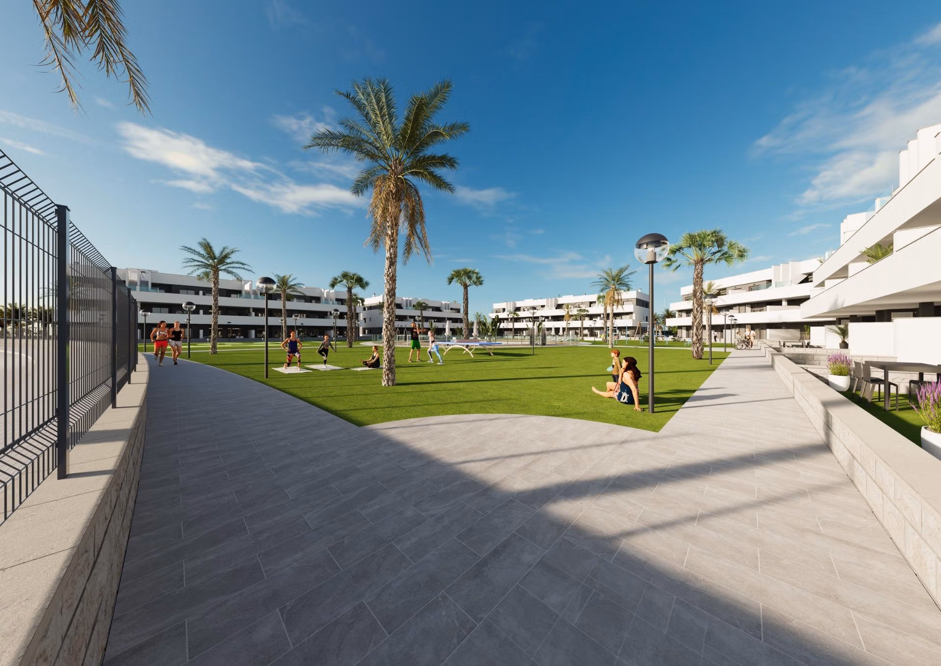 New-Build-Tourist-Licensed-Apartments-with-Lagoon-Views-in-El-Raso-Guardamar-del-Segura-7 2 slaapkamers toeristenappartement op de bovenste verdieping met privé zonnestudio te koop in El Raso