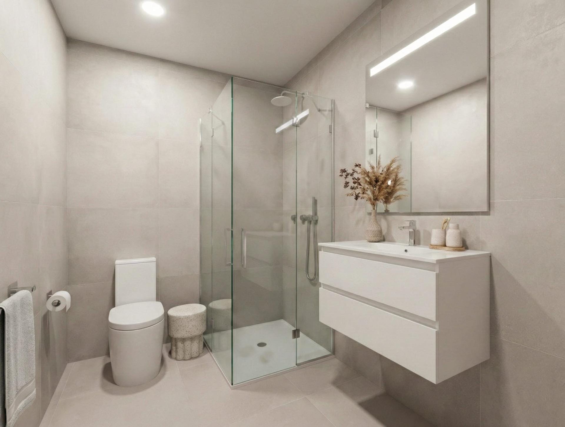 New-Build-Villas-in-Camposol-Golf-Mazarron-Murcia-with-Private-Solarium-and-Basement-13 Modern New Build 3 Bedroom Villa with Solarium and Basement for Sale in Camposol Golf, Mazarrón