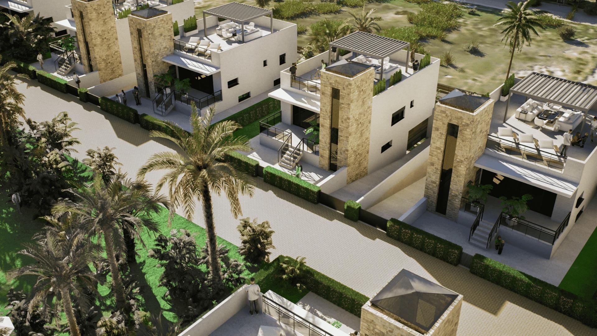 Charming New Build 2 Bedroom Villa with Solarium and Basement for Sale in Camposol Golf, Mazarrón