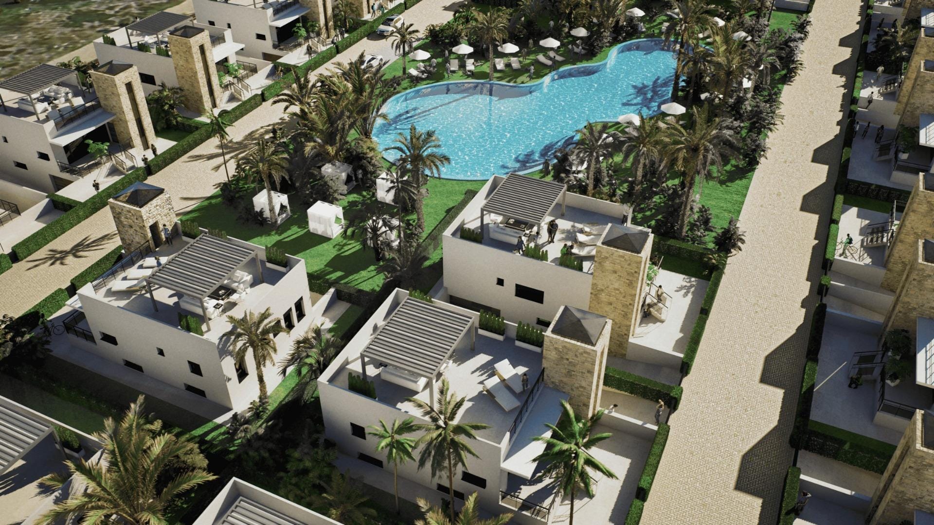 Charming New Build 2 Bedroom Villa with Solarium and Basement for Sale in Camposol Golf, Mazarrón