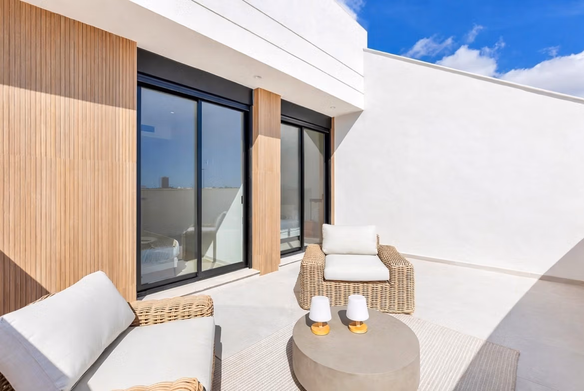 New Build 3 Bedroom Villas with Private Pool for Sale Near La Serena Golf, Los Alcázares