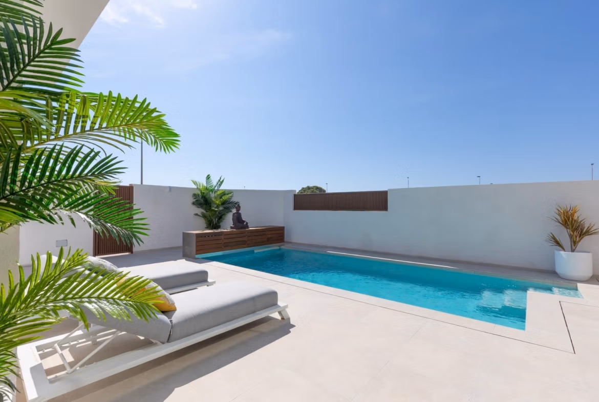 New Build 3 Bedroom Single Level Villas for Sale Near La Serena Golf, Los Alcazares
