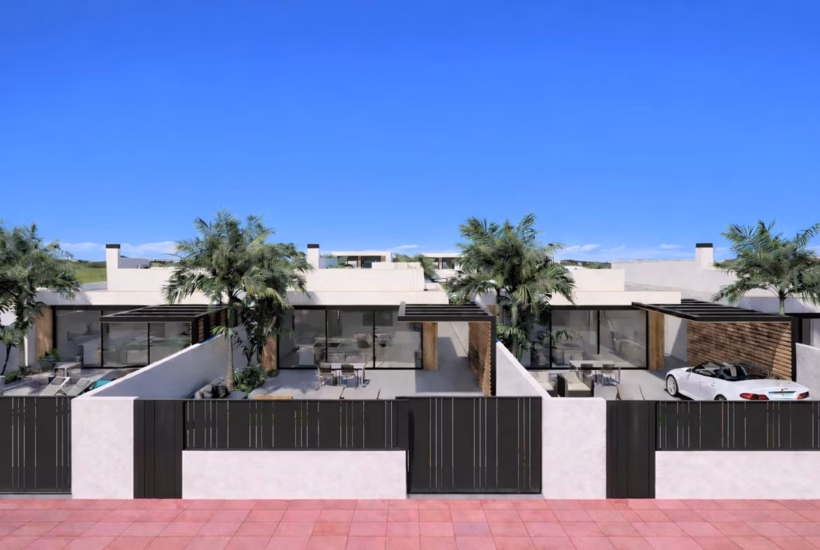 New Build 3 Bedroom Single Level Villas for Sale Near La Serena Golf, Los Alcazares