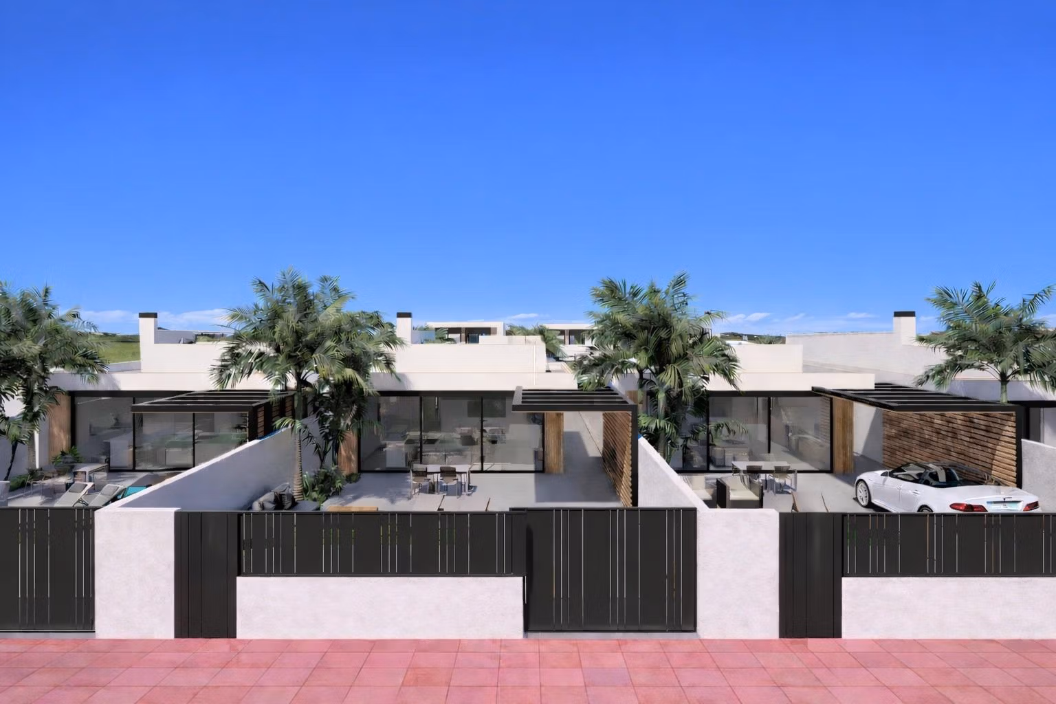 New Build 3 Bedroom Single Level Villas for Sale Near La Serena Golf, Los Alcazares