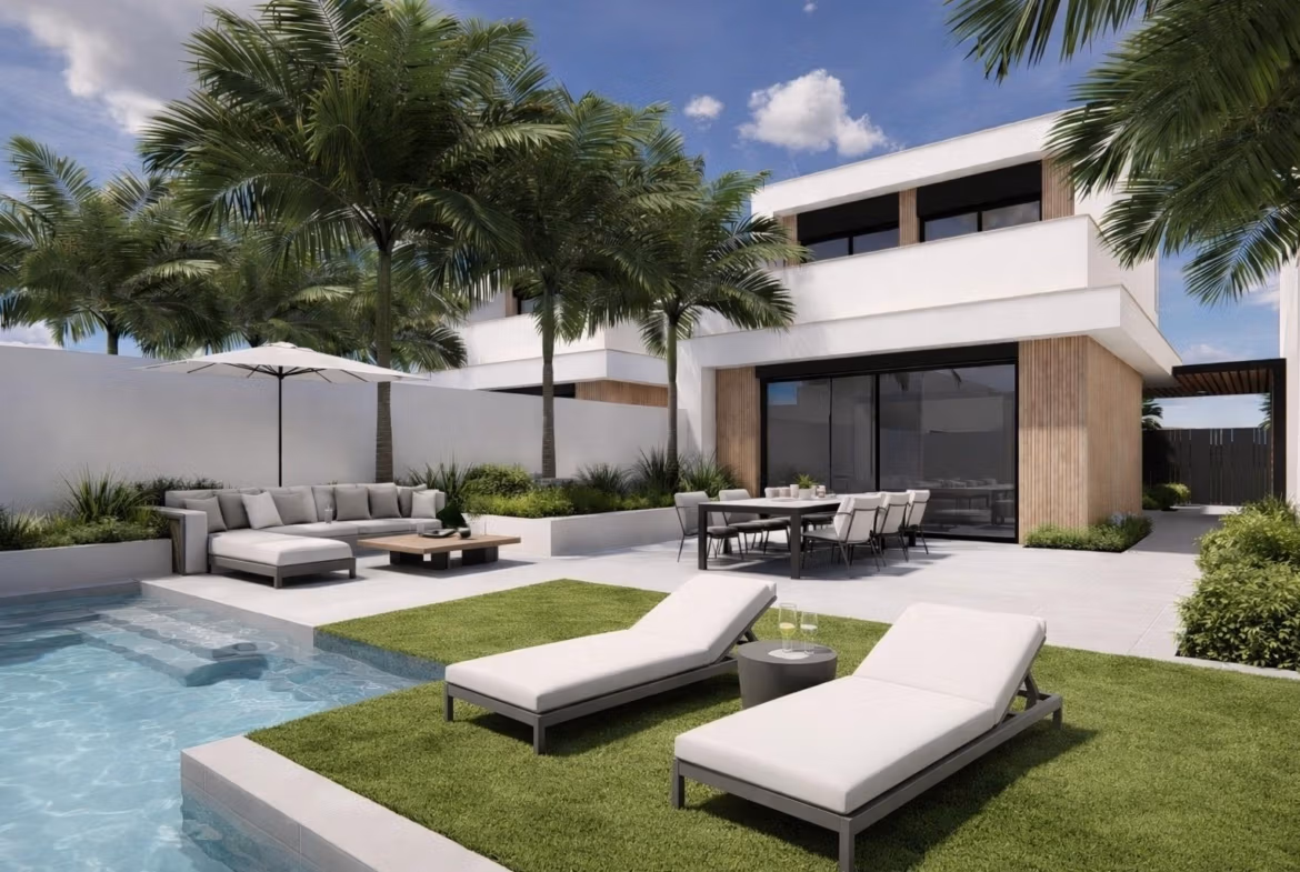 New Build 3 Bedroom Villas with Private Pool for Sale Near La Serena Golf, Los Alcázares