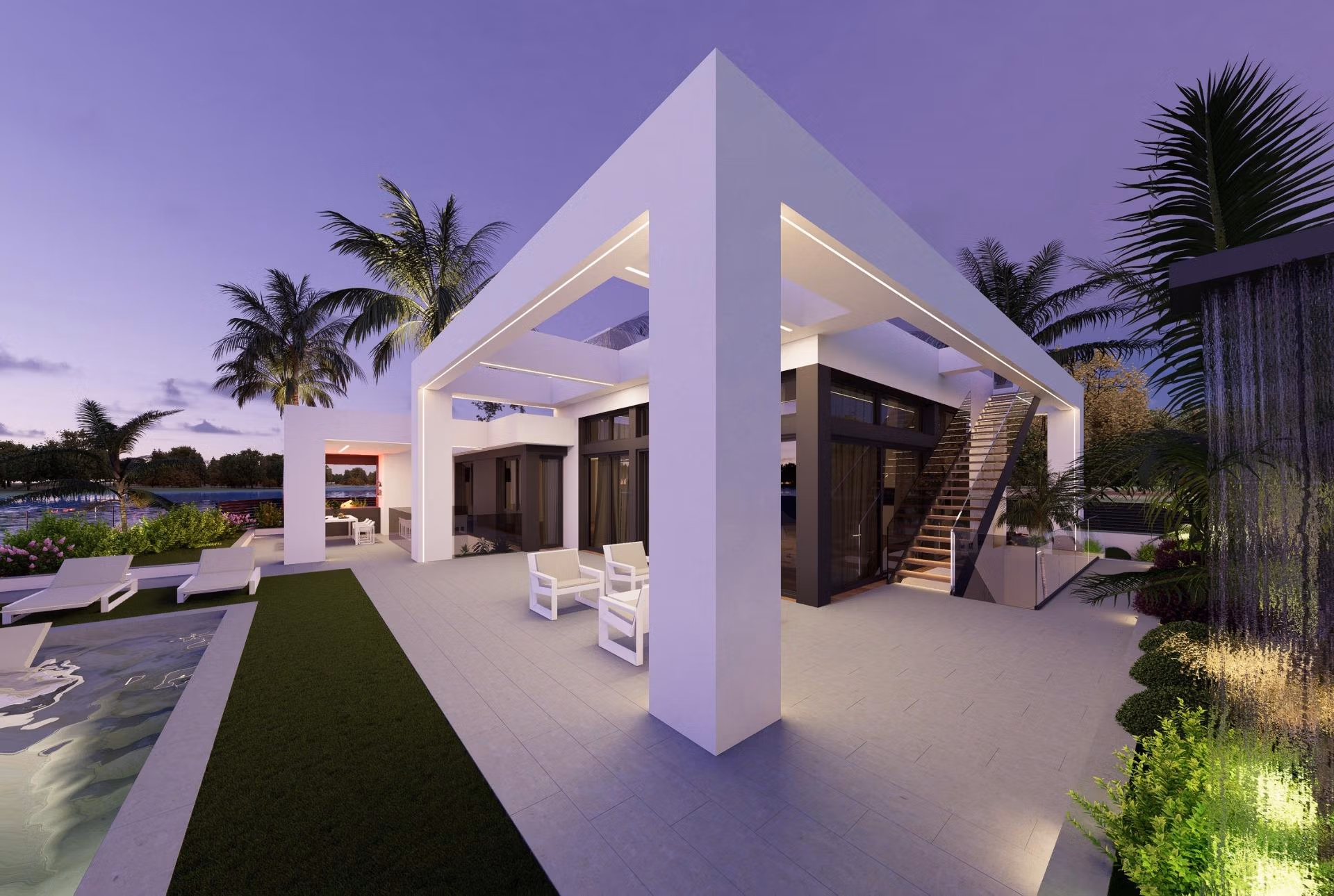 Frontline-Lake-Villas-in-Santa-Rosalia-Lake-Resort-Murcia-11 Lujosas villas en Frontline Lake en venta en Santa Rosalía Lake Resort, Murcia