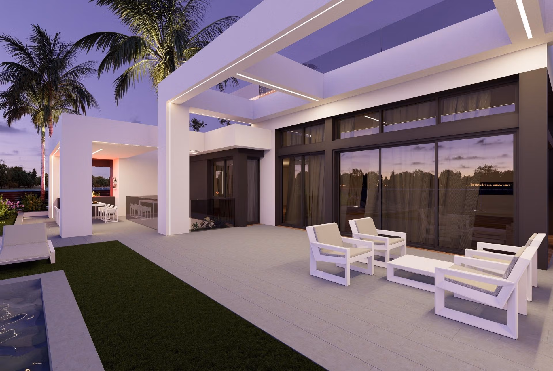 Lujosas villas en Frontline Lake en venta en Santa Rosalía Lake Resort, Murcia