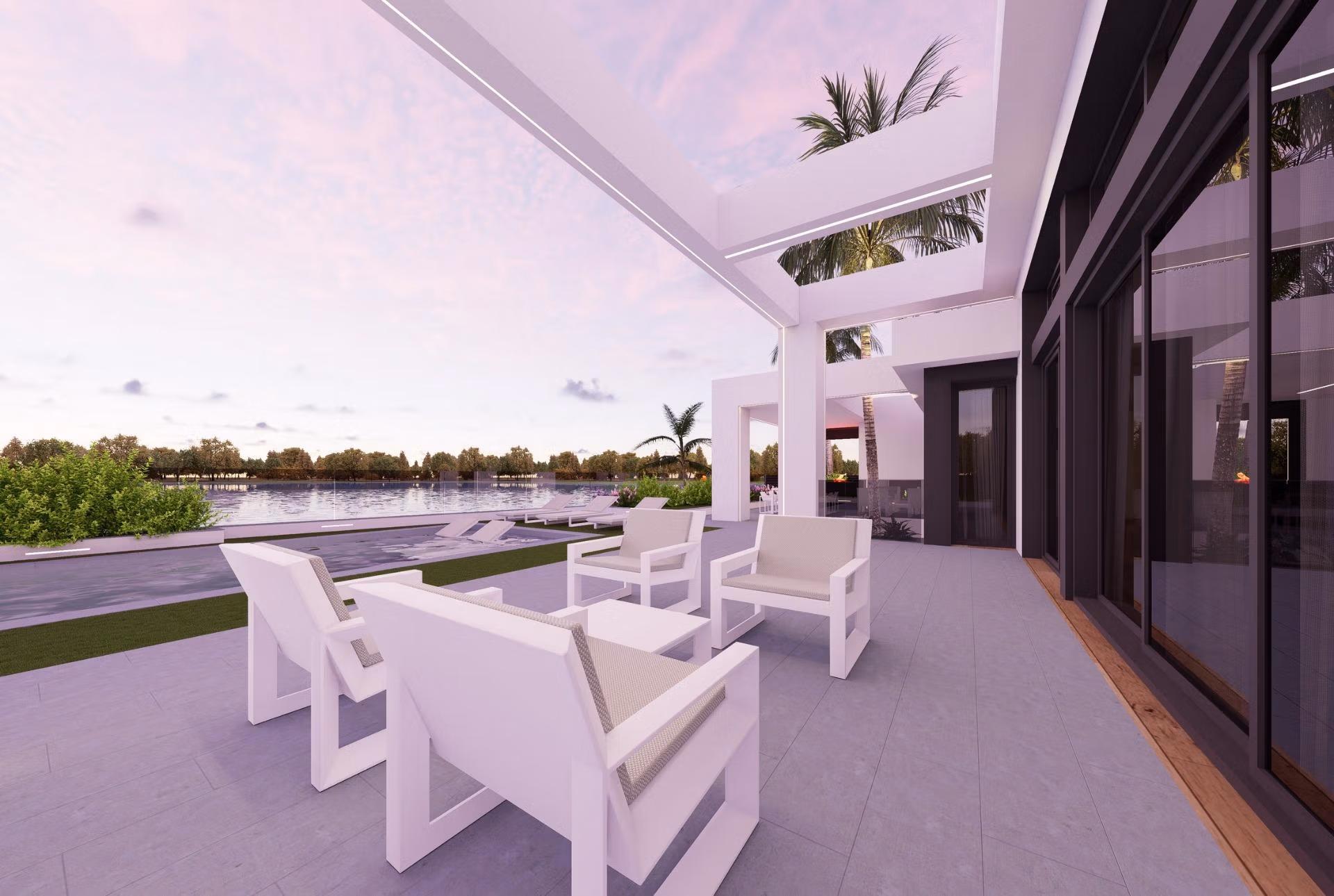 Frontline-Lake-Villas-in-Santa-Rosalia-Lake-Resort-Murcia-4 Lujosas villas en Frontline Lake en venta en Santa Rosalía Lake Resort, Murcia