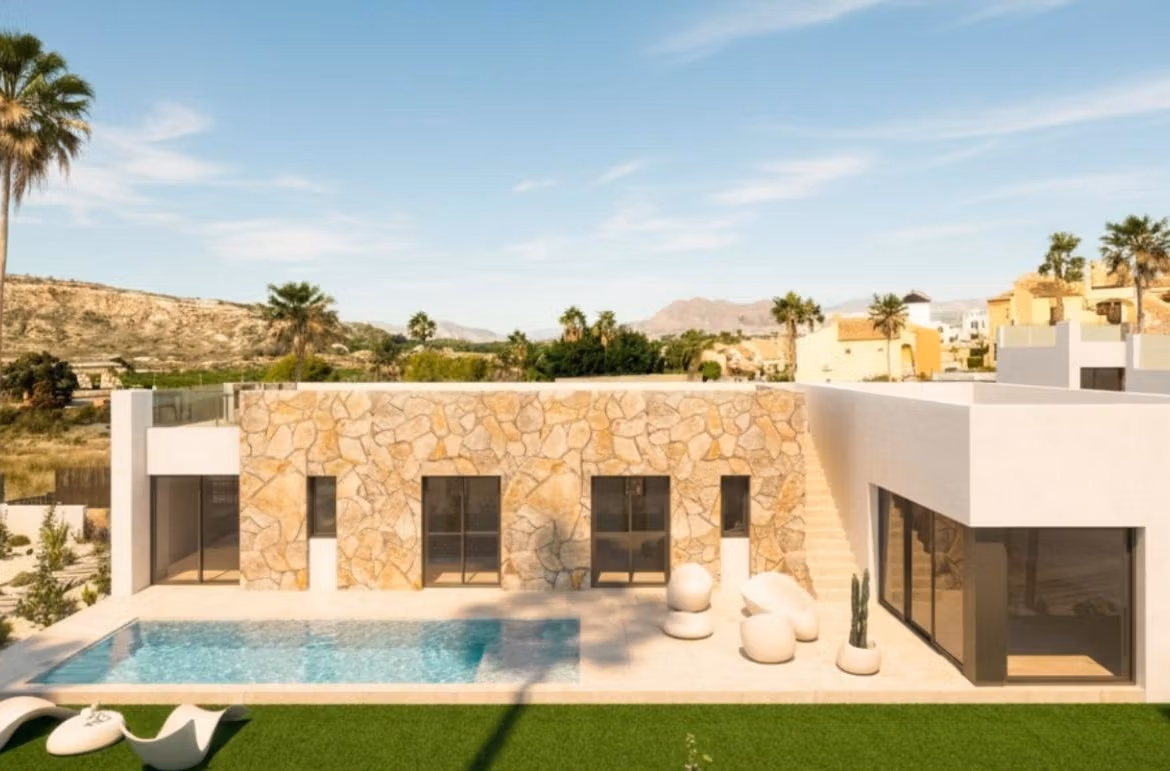 Luxury Mediterranean New Build Villas with Private Pool Next to La Finca Golf for Sale in Algorfa