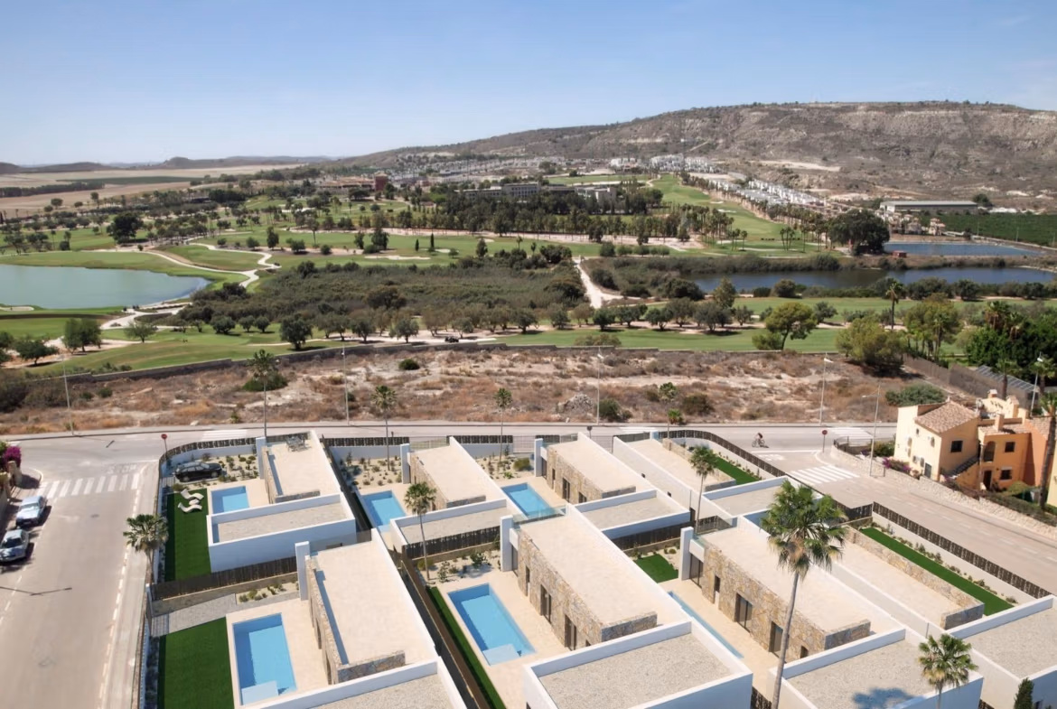 Luxury Mediterranean New Build Villas with Private Pool Next to La Finca Golf for Sale in Algorfa