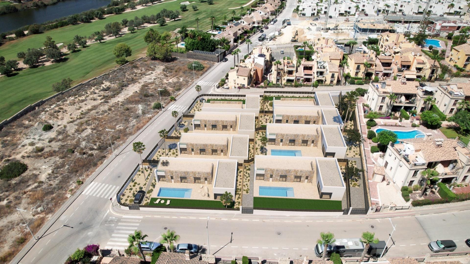 Luxury Mediterranean New Build Villas with Private Pool Next to La Finca Golf for Sale in Algorfa