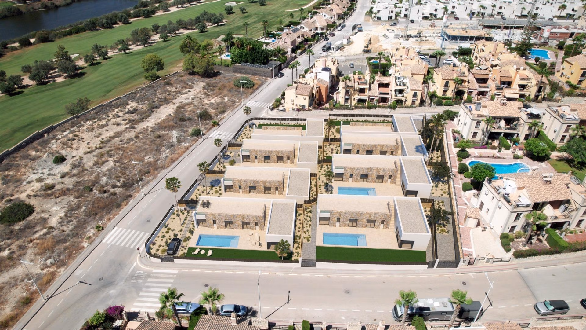 Luxury Mediterranean New Build Villas with Private Pool Next to La Finca Golf for Sale in Algorfa