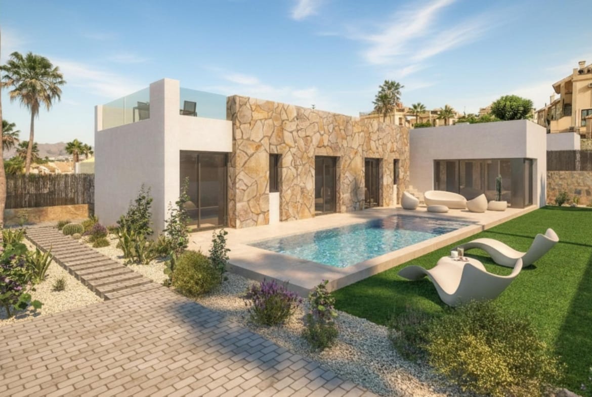 Luxury Mediterranean New Build Villas with Private Pool Next to La Finca Golf for Sale in Algorfa