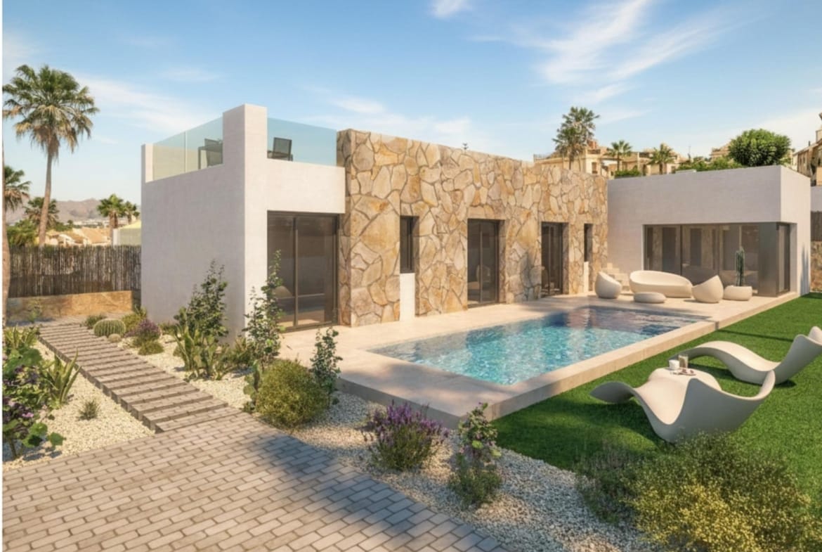 Luxury Mediterranean New Build Villas with Private Pool Next to La Finca Golf for Sale in Algorfa