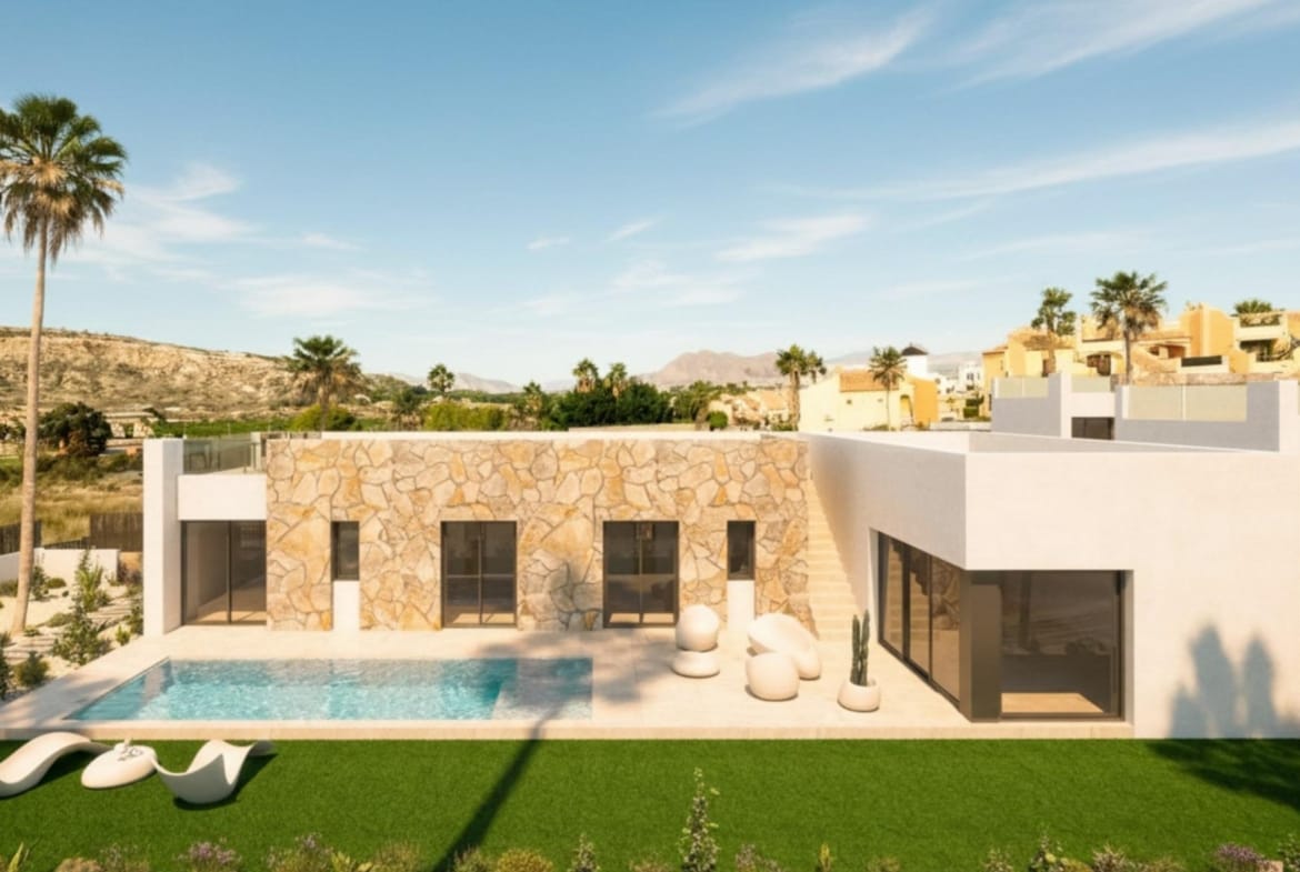 Luxury Mediterranean New Build Villas with Private Pool Next to La Finca Golf for Sale in Algorfa