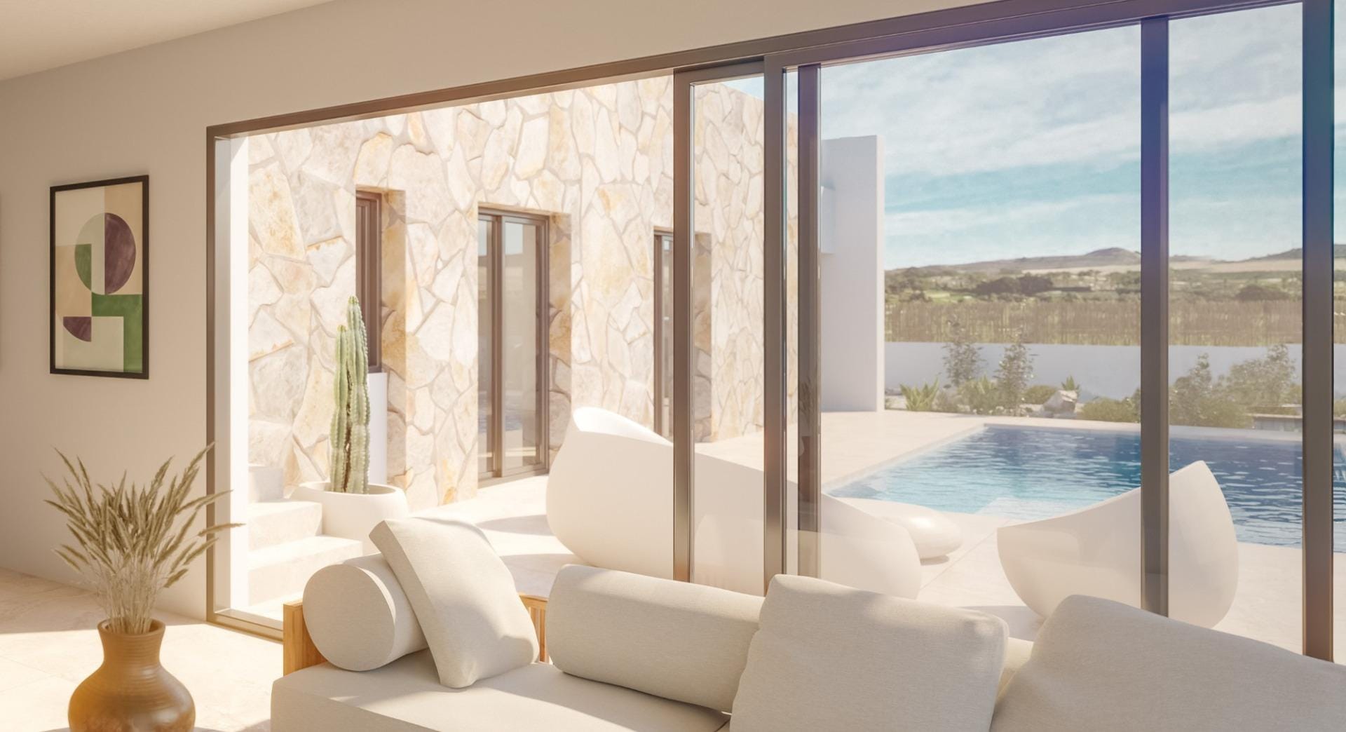 Luxury Mediterranean New Build Villas with Private Pool Next to La Finca Golf for Sale in Algorfa