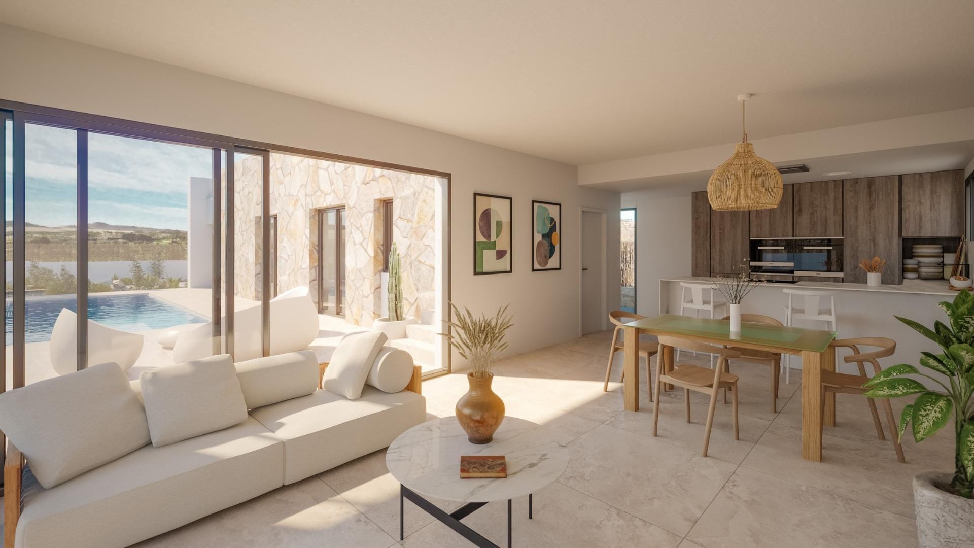 Luxury Mediterranean New Build Villas with Private Pool Next to La Finca Golf for Sale in Algorfa