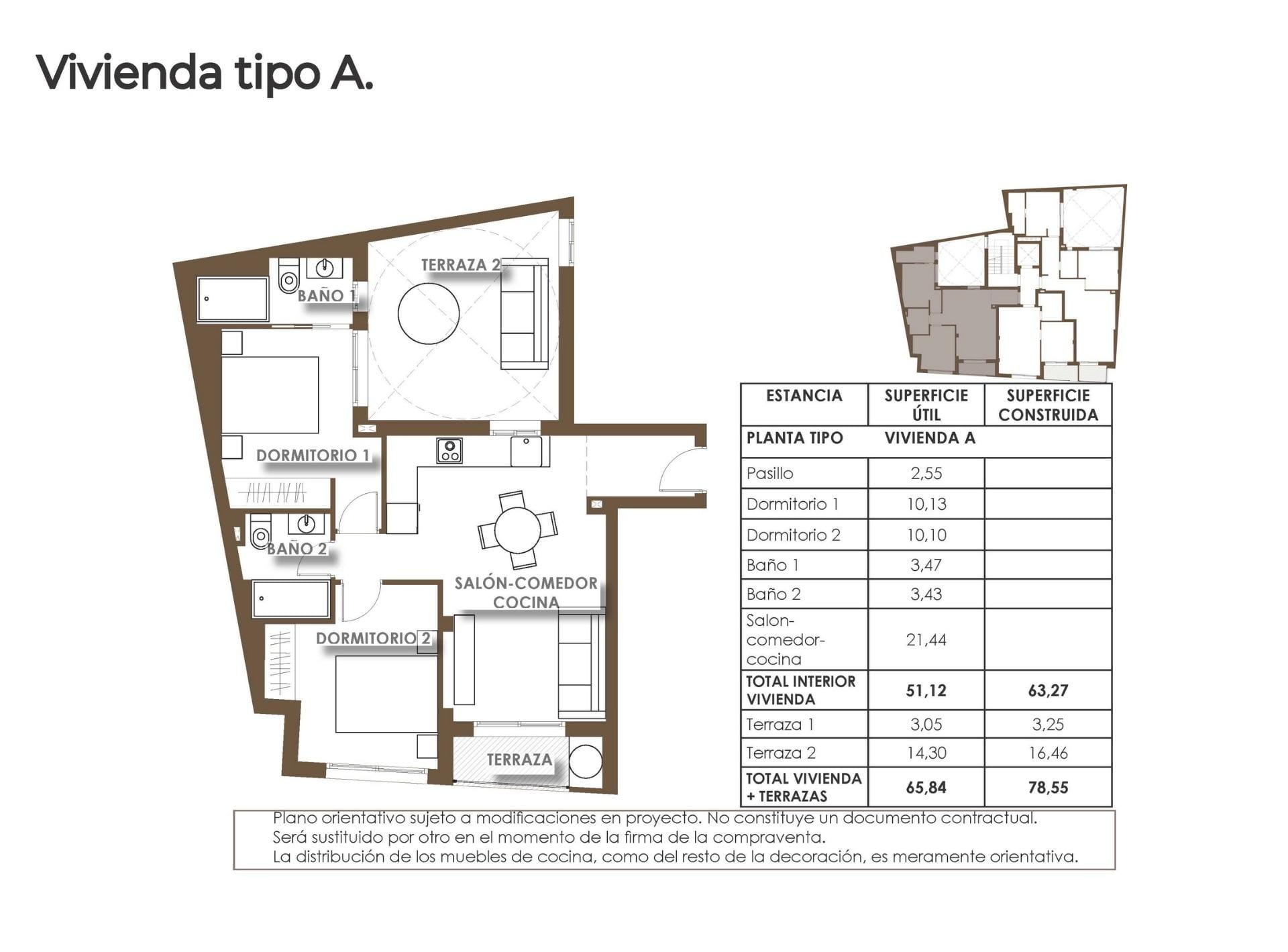 Bright New Build 2 Bedroom Apartment for Sale 250 m from El Cura Beach in Torrevieja