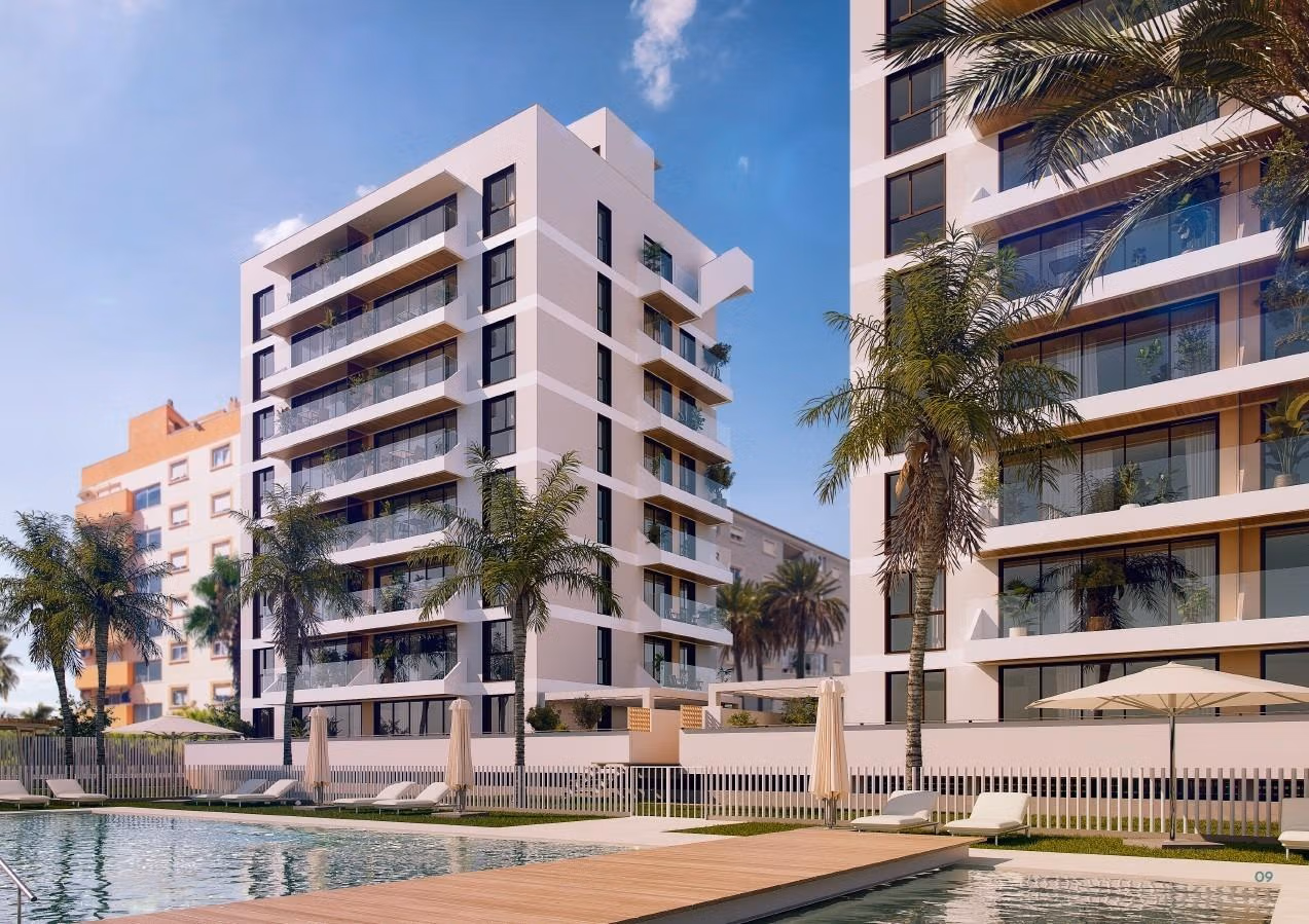 New Build Residential Complex of Apartments for Sale Near the Beach in Guardamar del Segura