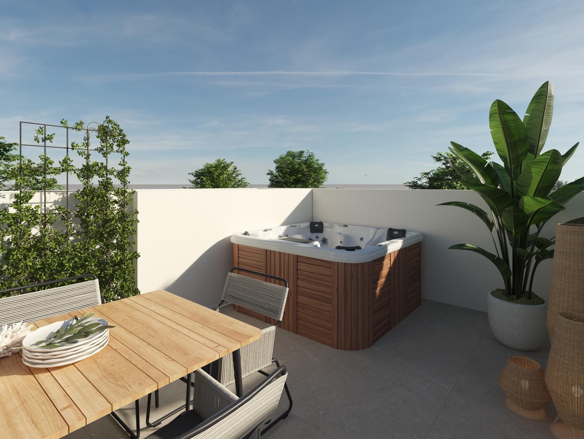 New Build 3 Bedroom Modern Townhouse with Communal Pool and Solarium for Sale in Dolores, Alicante