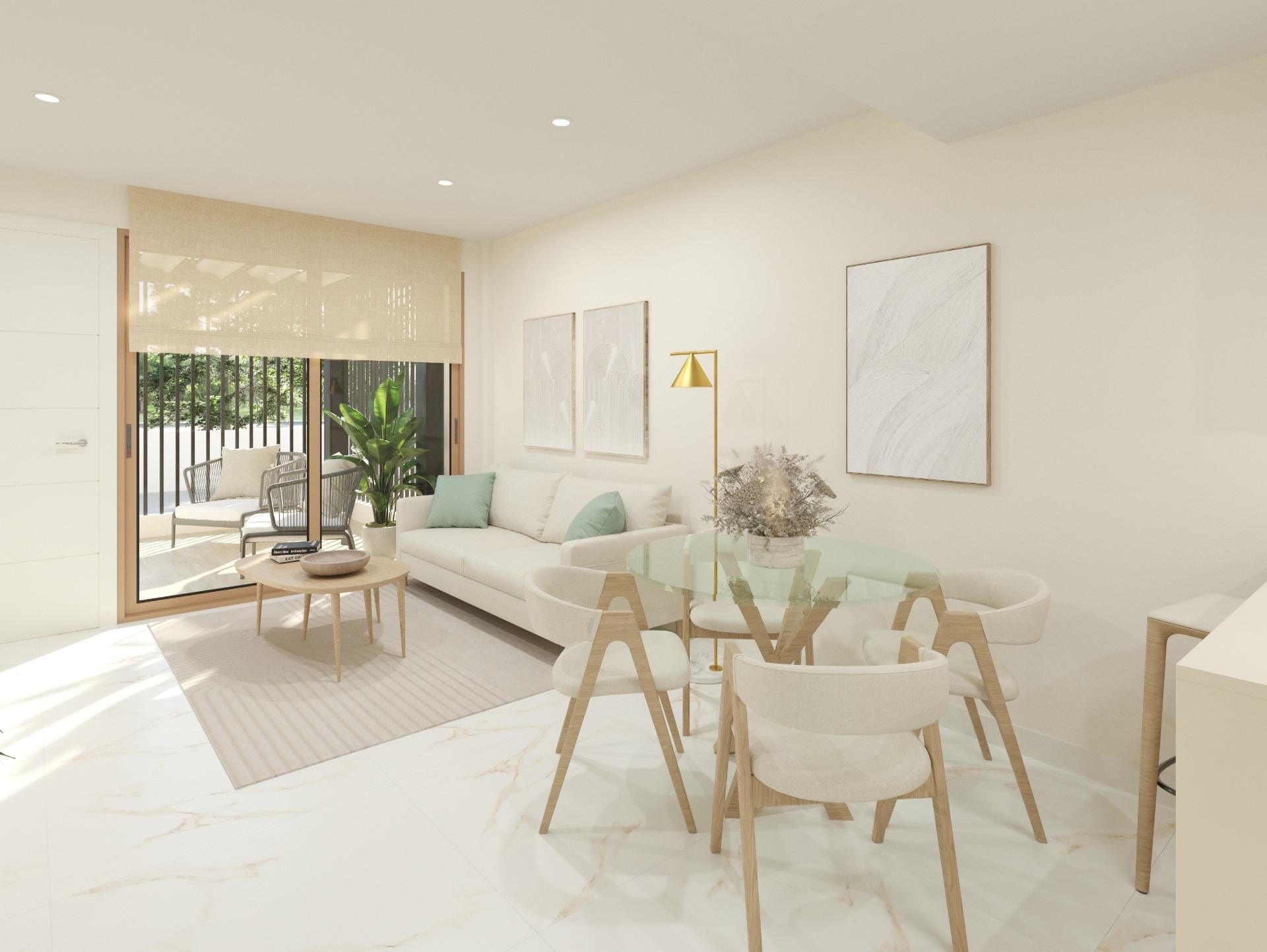New Build 2 Bedroom Modern Townhouse with Communal Pool and Solarium for Sale in Dolores, Alicante