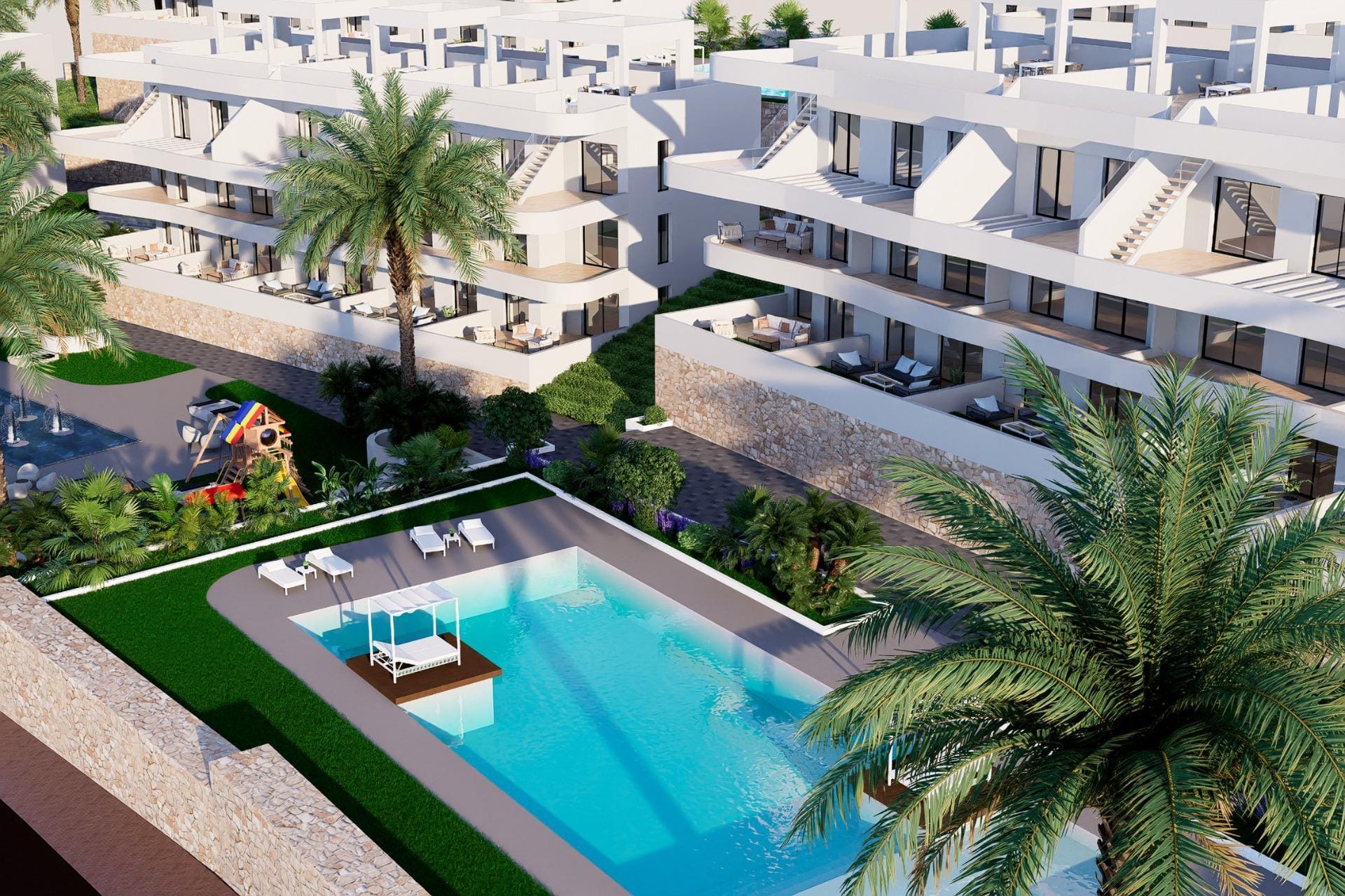NEW-BUILD-RESIDENTIAL-COMPLEX-IN-FINESTRAT-2 Stunning New Build 2 Bedroom Penthouse with Solarium for Sale in Puig Campana Golf, Finestrat
