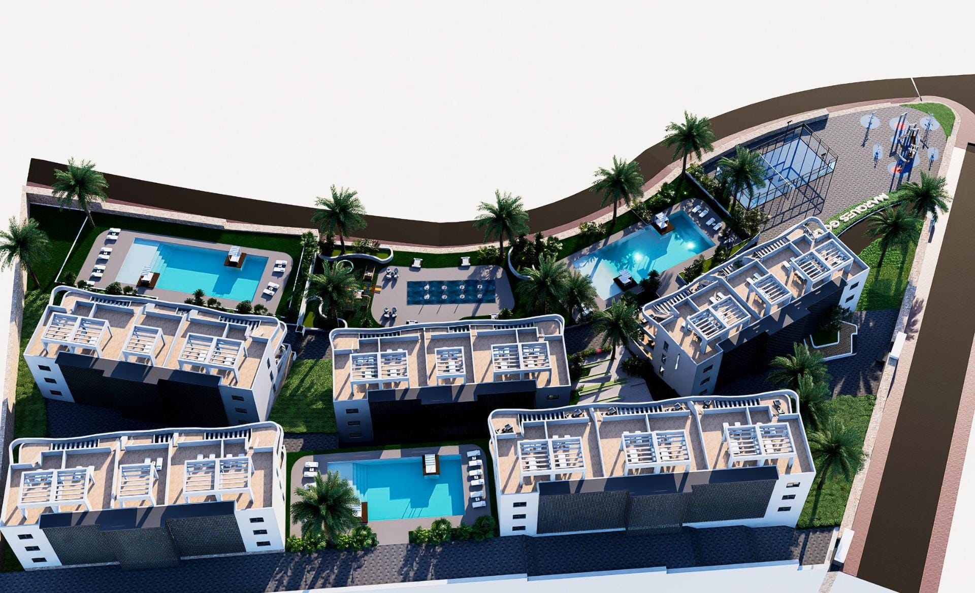 NEW-BUILD-RESIDENTIAL-COMPLEX-IN-FINESTRAT-7 Stunning New Build 2 Bedroom Penthouse with Solarium for Sale in Puig Campana Golf, Finestrat