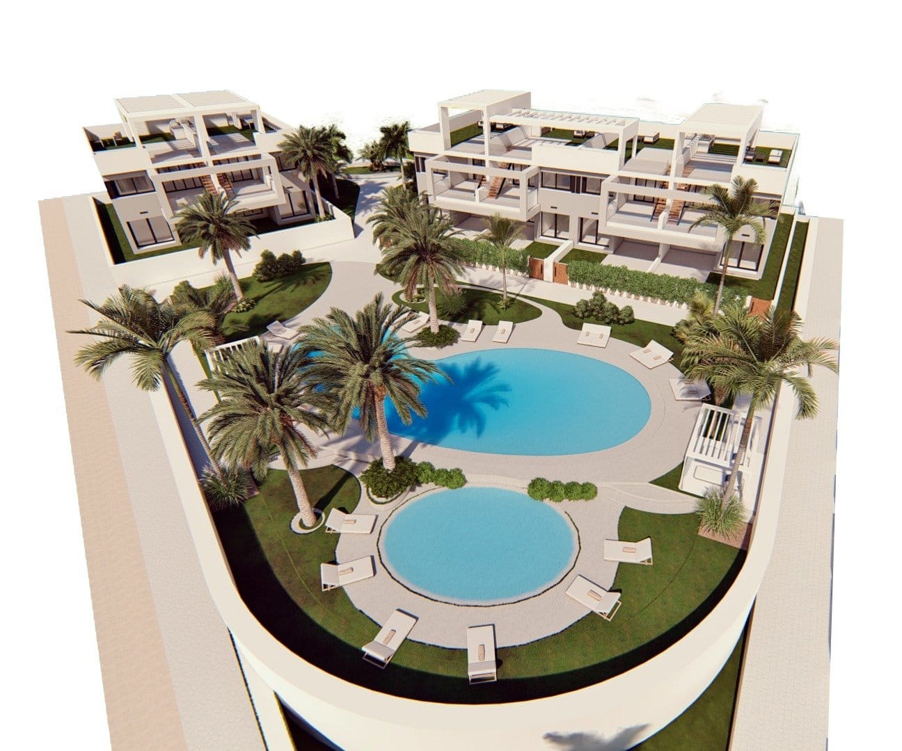 Key-Ready New Build 2 Bedroom Ground Floor Bungalow for Sale in Los Balcones, Torrevieja