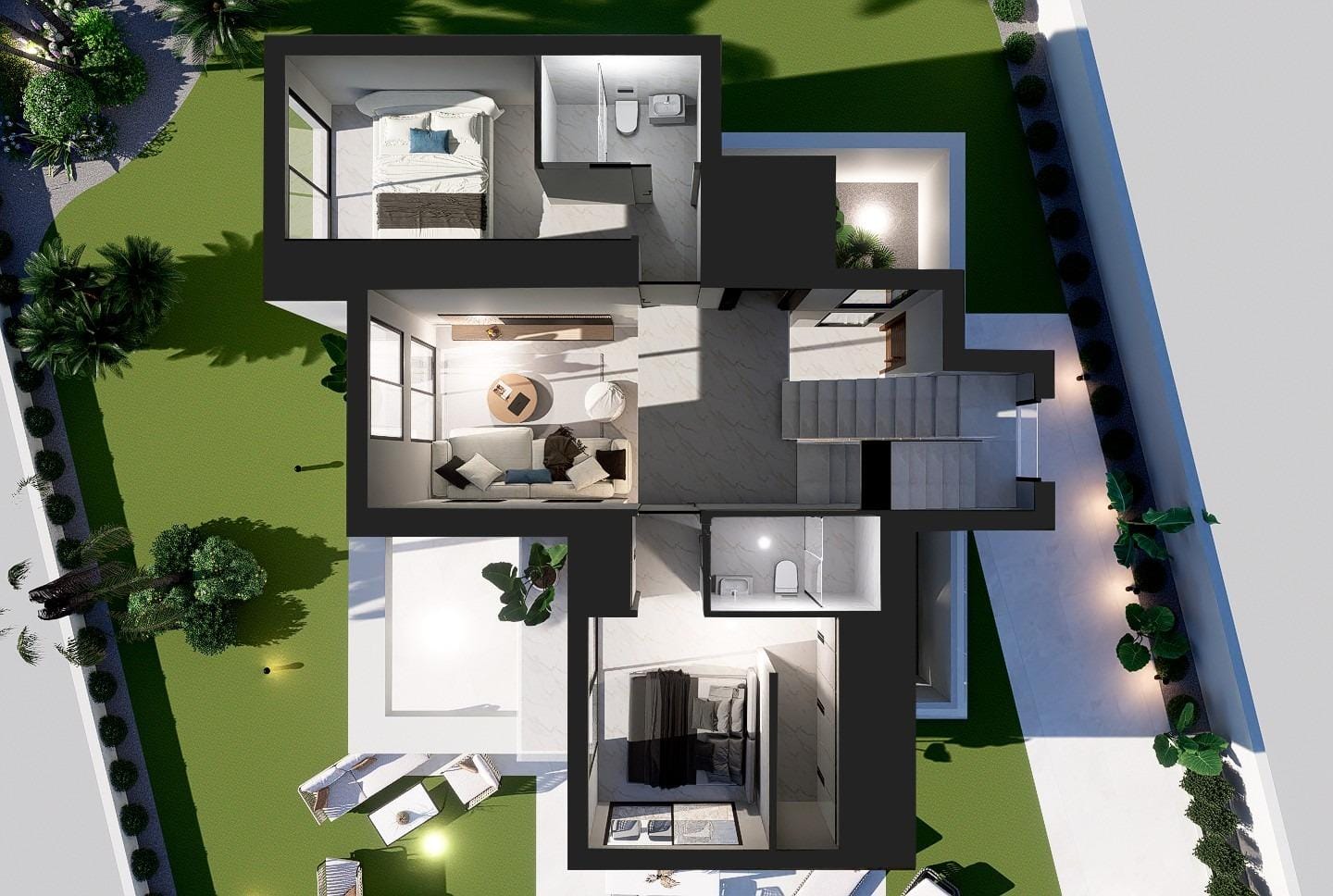 New Build 3 Bedroom Independent Villa with Private Pool and Solarium for Sale in Finestrat, Alicante