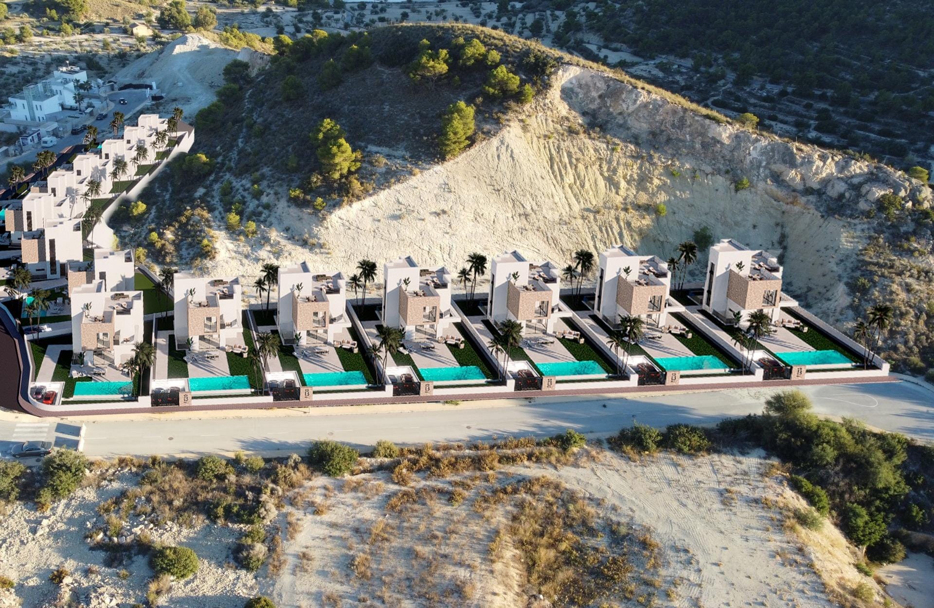 New Build 3 Bedroom Independent Villa with Private Pool and Solarium for Sale in Finestrat, Alicante