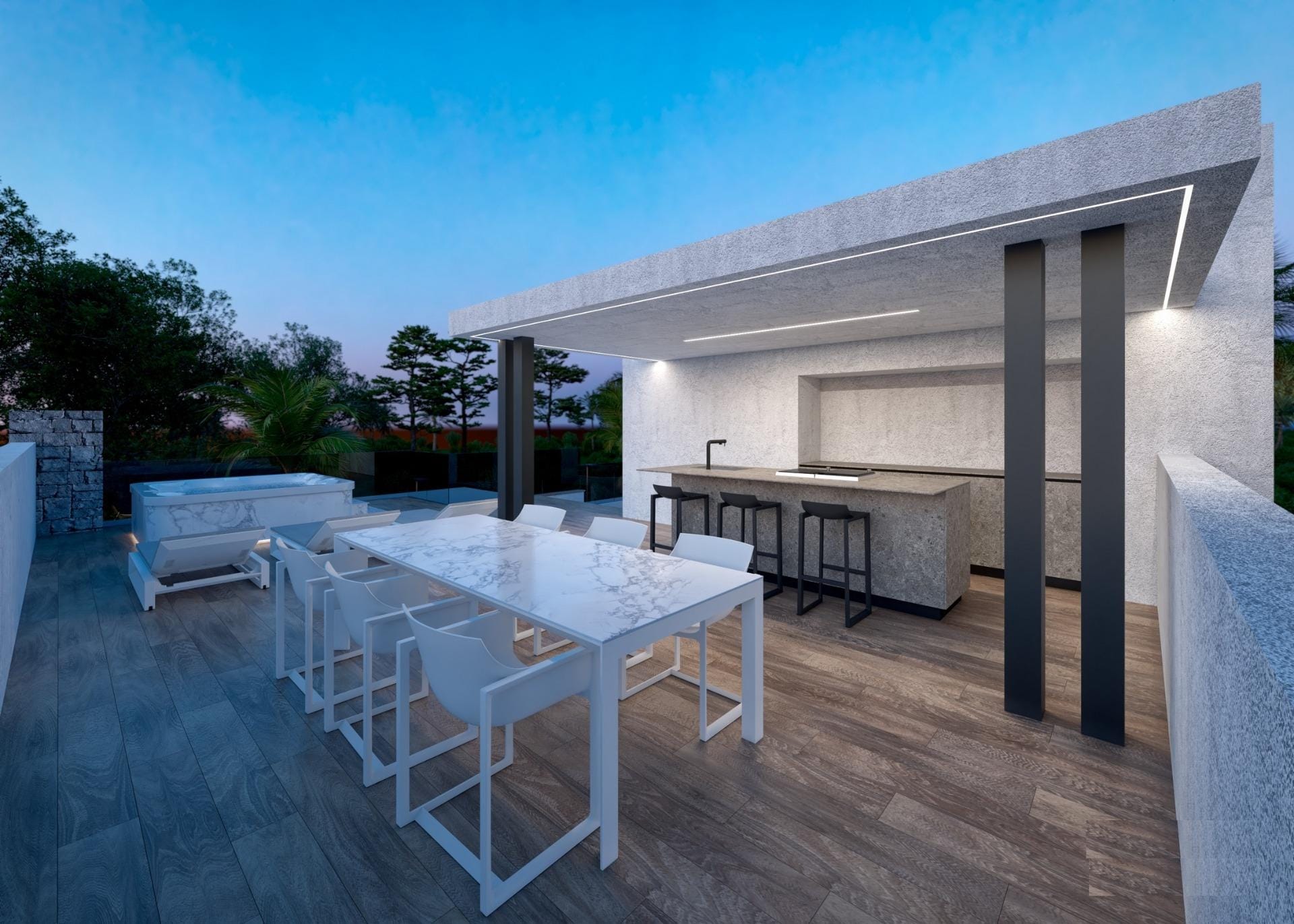 New Build 3 Bedroom Independent Villa with Private Pool, Basement and Solarium for Sale in Santa Rosalia Resort, Murcia