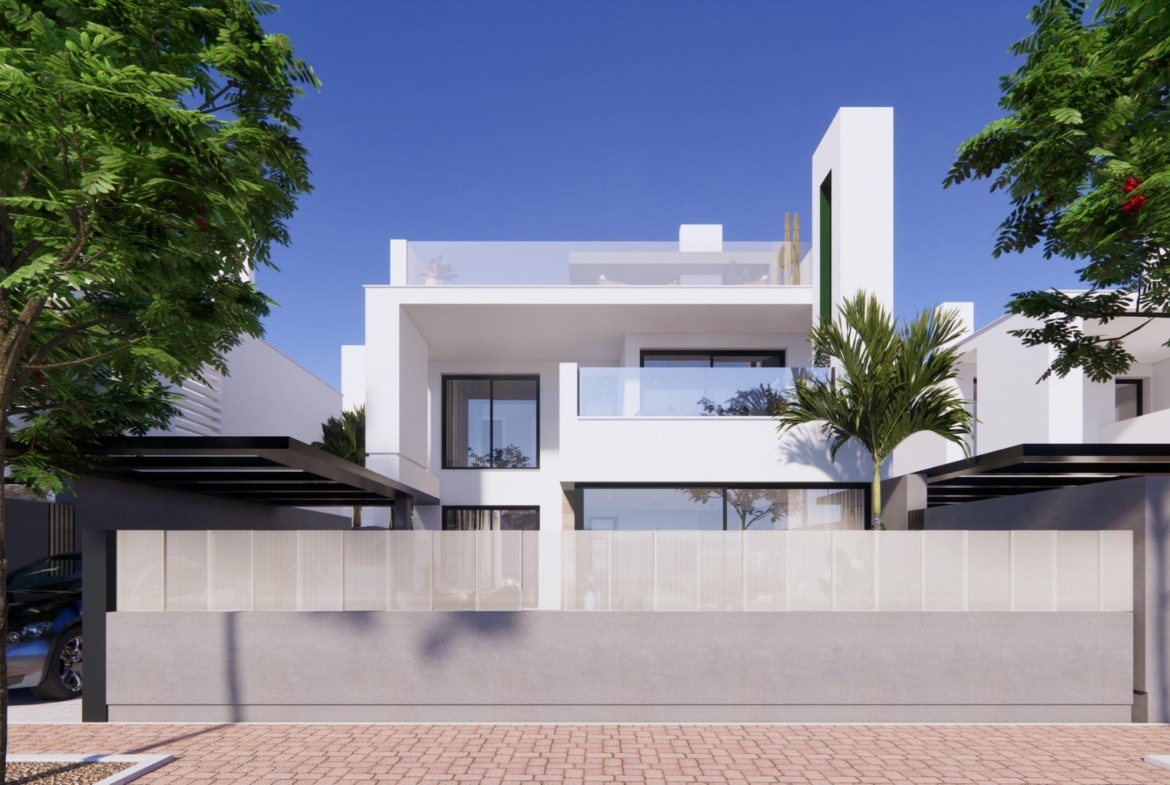 New Build Villas with Basement for Sale in Santa Rosalia Lake & Life Resort, Murcia