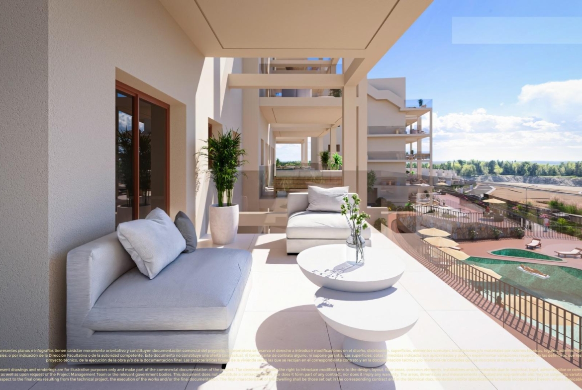 New Build 2 bedroom Penthouse Apartments for Sale in Corvera Hills Golf, Murcia