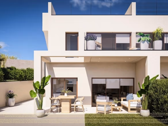 Nybyggda parhus till salu i Corvera Hills Golf, Murcia