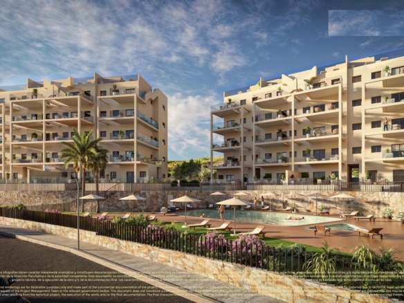 Apartamentos nuevos de 2 y 3 habitaciones en venta en Corvera Hills Golf, Murcia, España
