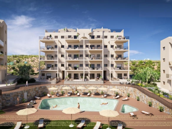 Apartamentos nuevos de 2 y 3 habitaciones en venta en Corvera Hills Golf, Murcia, España
