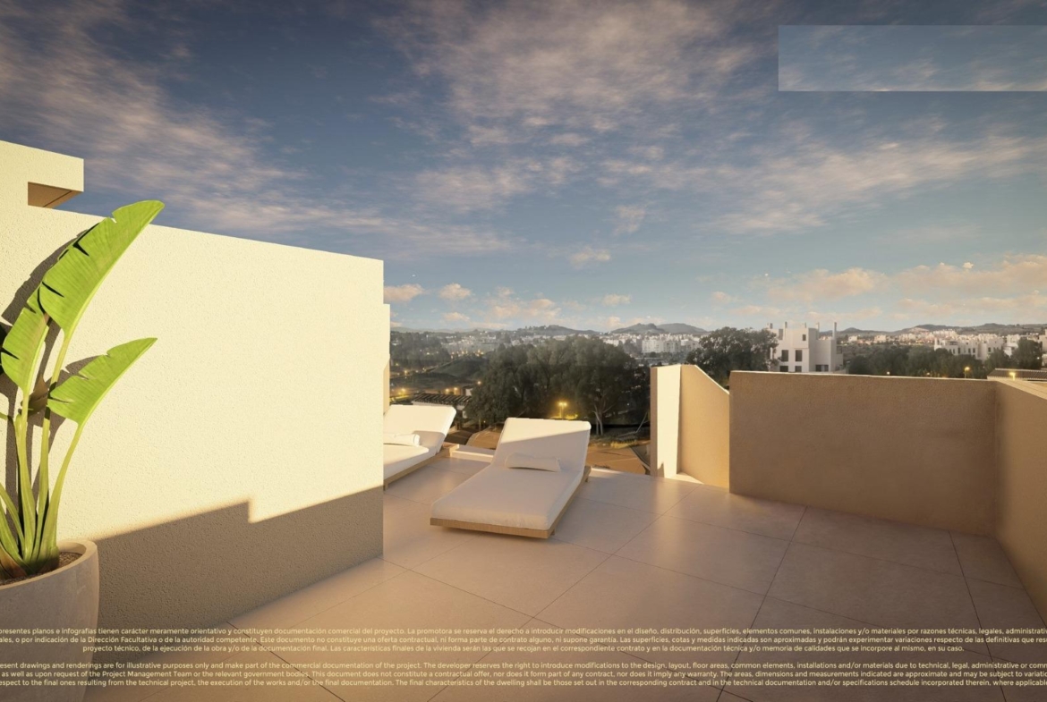 New Build 2 bedroom Penthouse Apartments for Sale in Corvera Hills Golf, Murcia