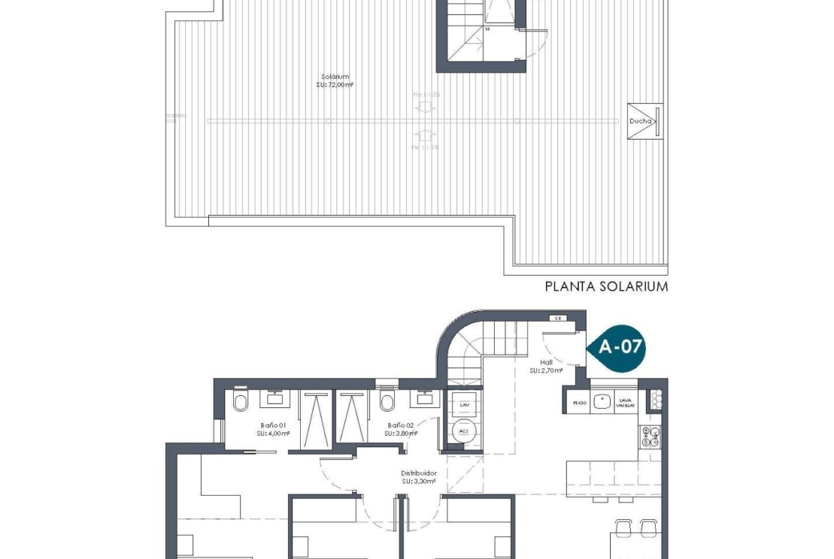 Second Phase: New Build 3-Bedroom Penthouse Apartments with Private Solarium for Sale in La Serena Golf, Los Alcázares
