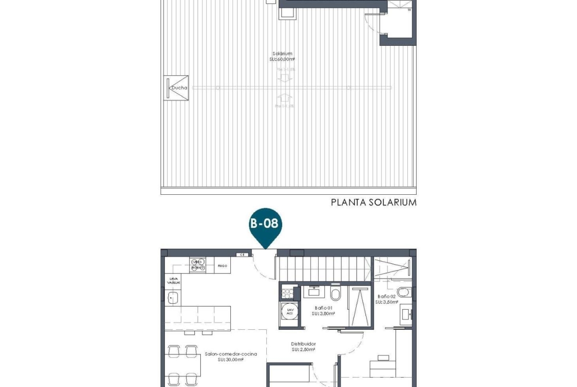Second Phase: New Build 2-Bedroom Penthouse Apartments with Private Solarium for Sale in La Serena Golf, Los Alcázares