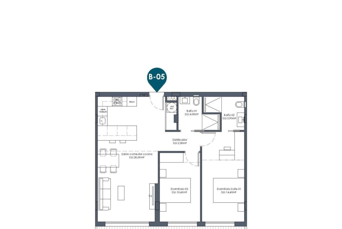 Second Phase: New Build 2 and 3 bedroom frontline golf Apartments for Sale in La Serena Golf, Los Alcázares