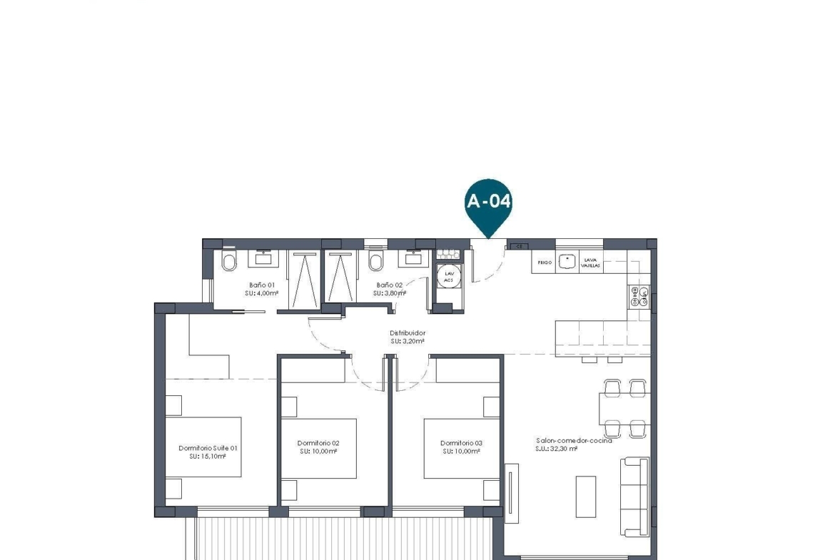 Second Phase: New Build 2 and 3 bedroom frontline golf Apartments for Sale in La Serena Golf, Los Alcázares