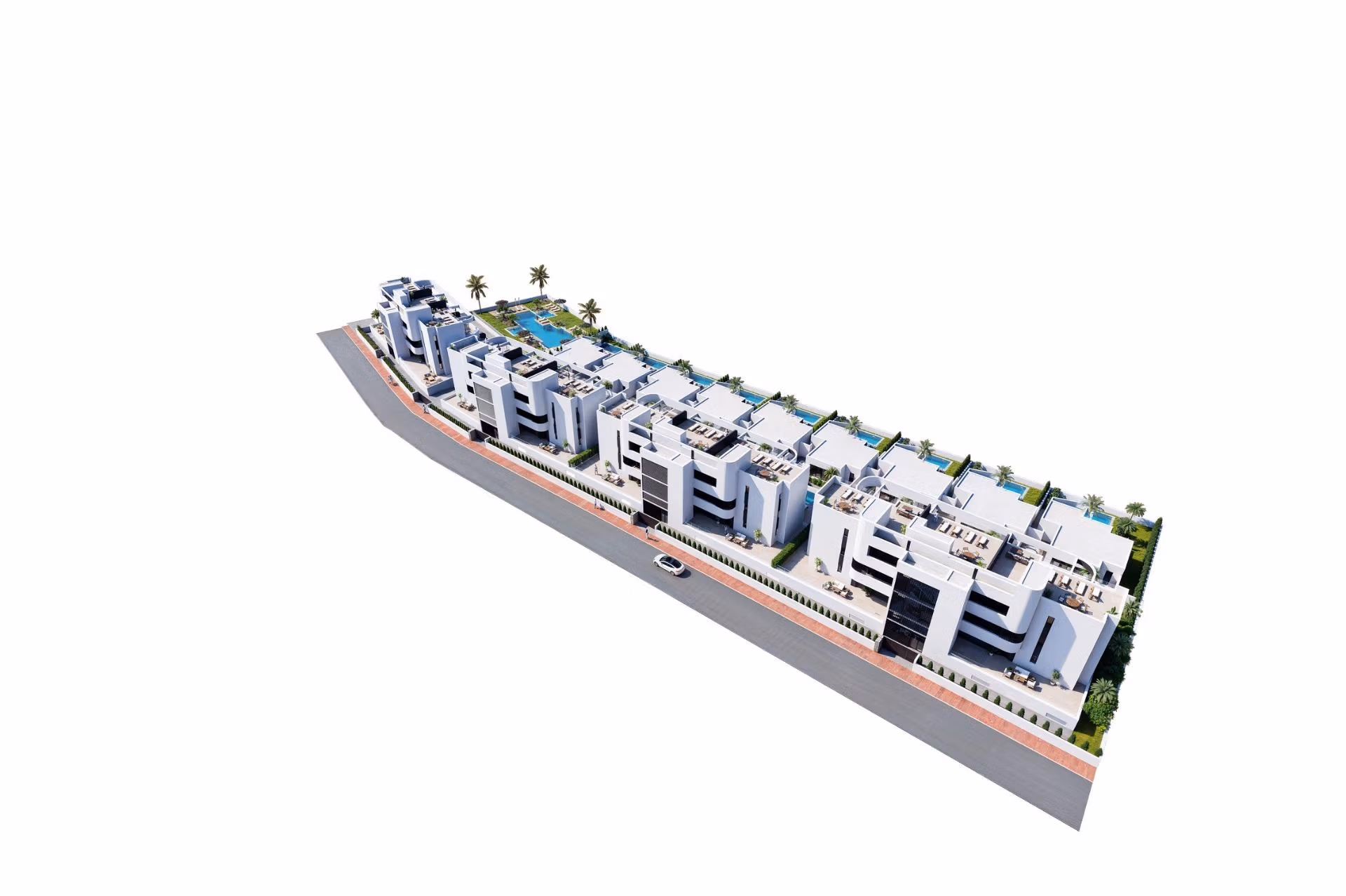 Second Phase: New Build 2 and 3 bedroom frontline golf Apartments for Sale in La Serena Golf, Los Alcázares