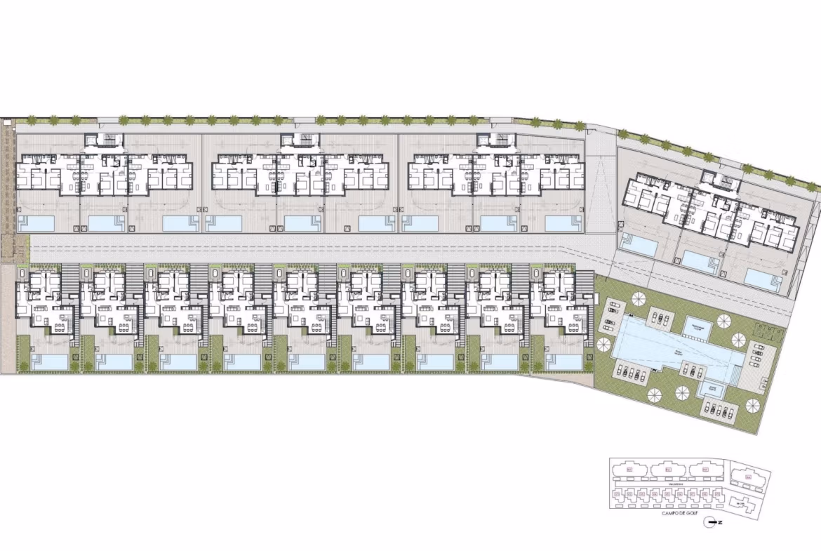 Second Phase: New Build 2 and 3 bedroom frontline golf Apartments for Sale in La Serena Golf, Los Alcázares