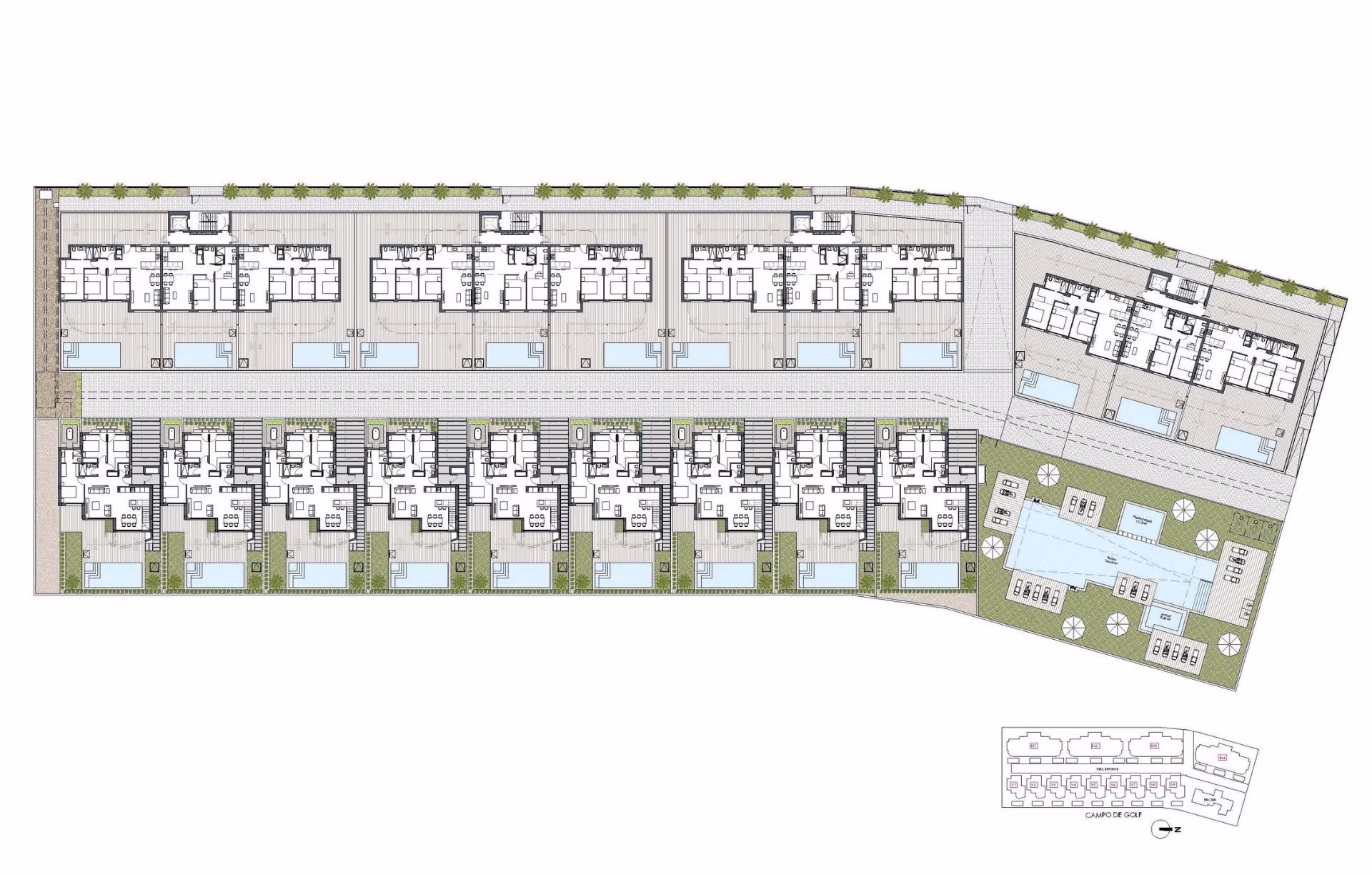 Second Phase: New Build 2 and 3 bedroom frontline golf Apartments for Sale in La Serena Golf, Los Alcázares