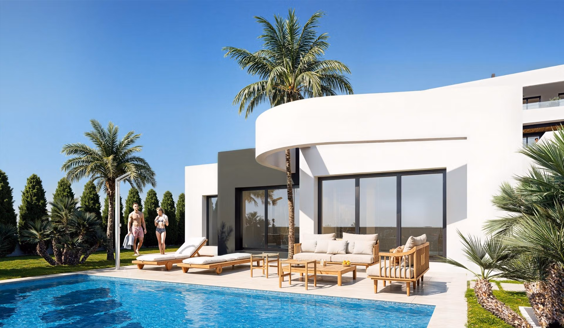 Second Phase: New Build 2 and 3 bedroom frontline golf Apartments for Sale in La Serena Golf, Los Alcázares
