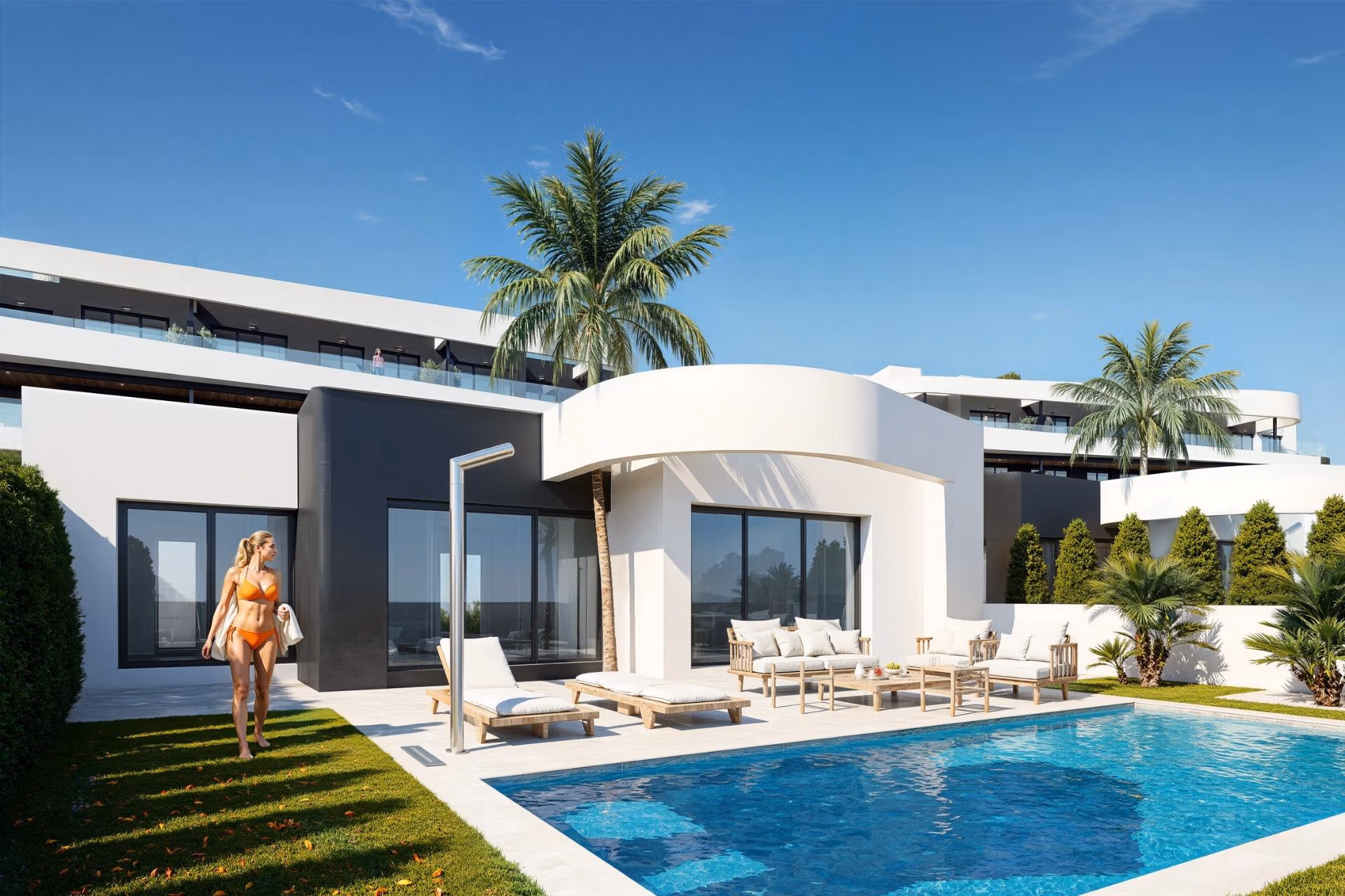 Second Phase: New Build 2 and 3 bedroom frontline golf Apartments for Sale in La Serena Golf, Los Alcázares