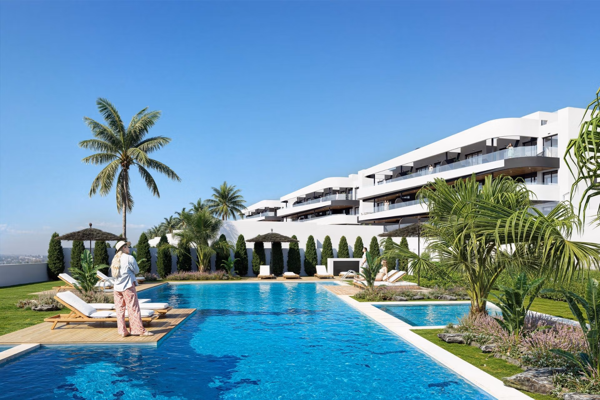 Second Phase: New Build 2 and 3 bedroom frontline golf Apartments for Sale in La Serena Golf, Los Alcázares