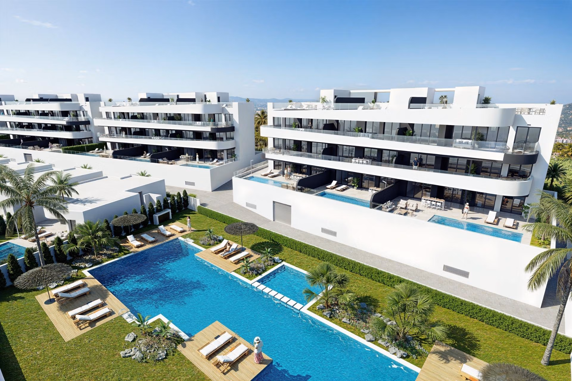 Second Phase: New Build 2 and 3 bedroom frontline golf Apartments for Sale in La Serena Golf, Los Alcázares