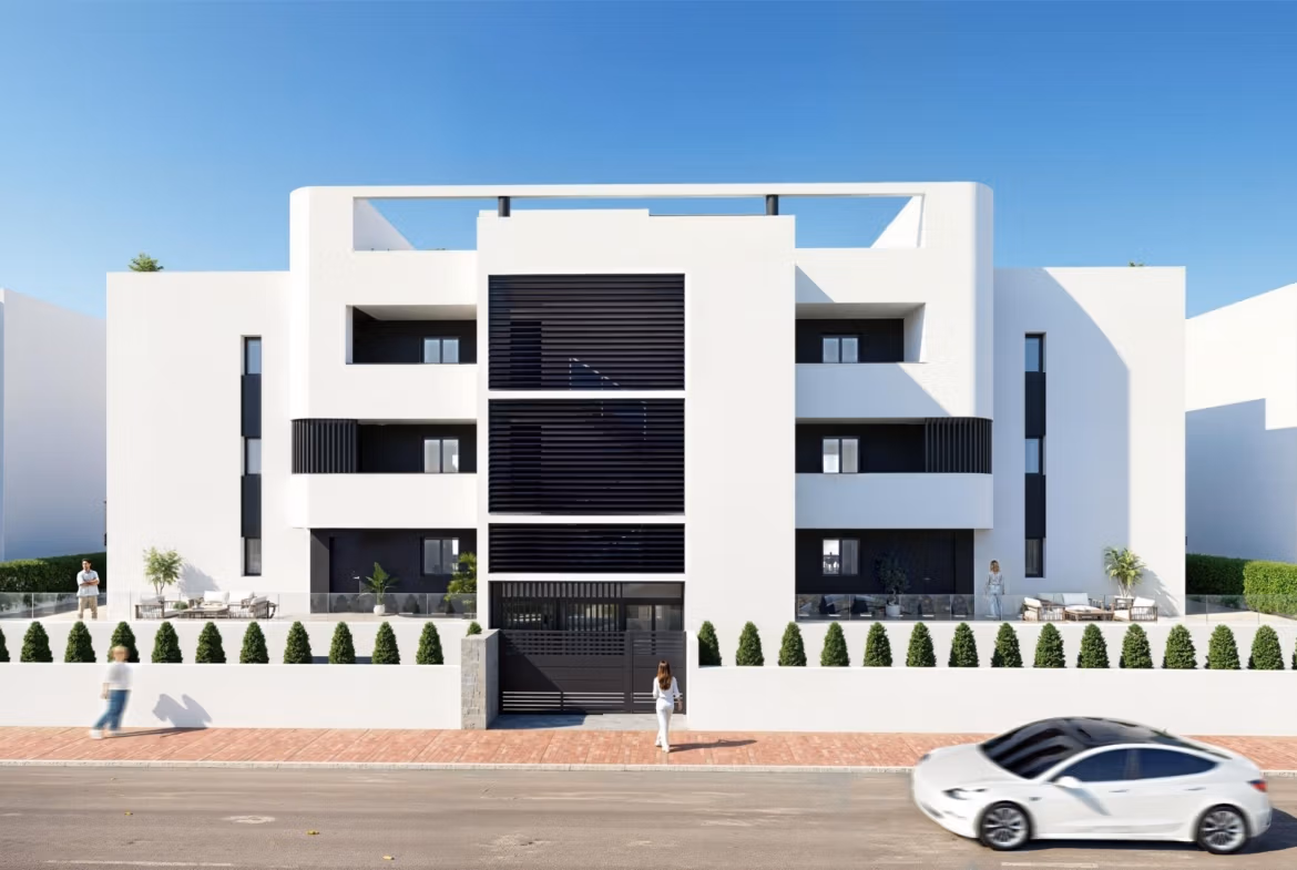 Second Phase: New Build 2 and 3 bedroom frontline golf Apartments for Sale in La Serena Golf, Los Alcázares